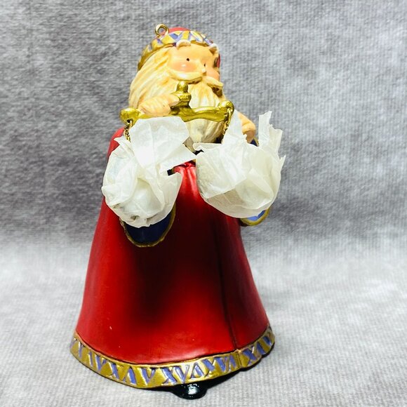 Hallmark Keepsake Ornament 2003 THE DECISION Santa Claus / Balance Scale - Picture 2 of 10